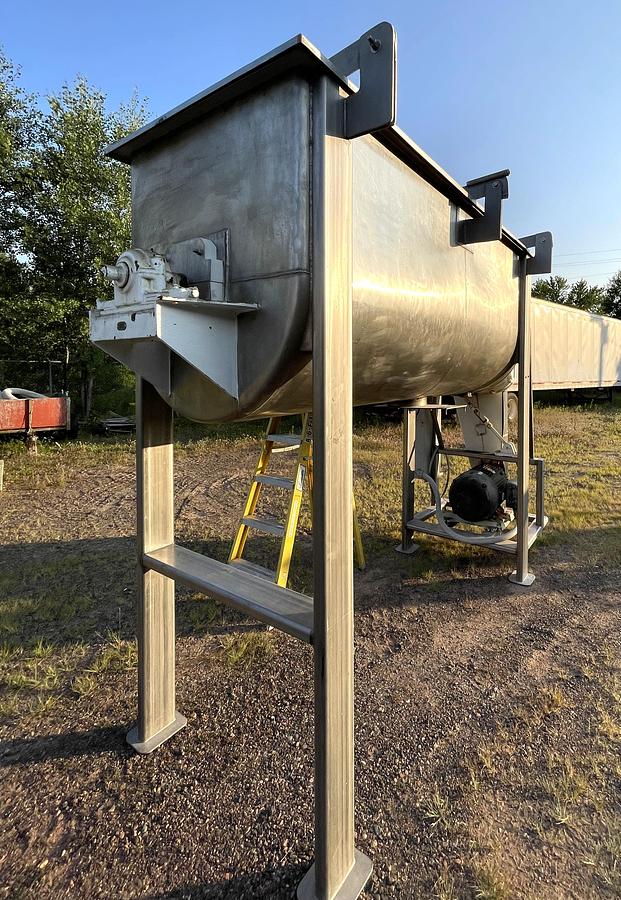 Used Strong Scott 60 Cu. Ft. Stainless Steel Sanitary Double Ribbon Blender