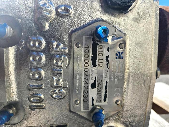 Used Waukesha SPX Stainless Steel Sanitary Positive Displacement Pump Model 015U2
