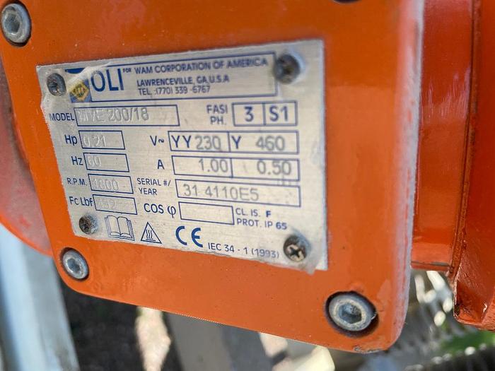 Used 2008 Kason Model KBDS30/316SS Stainless Steel Bag Break with 30" Screener and Screw Feeder