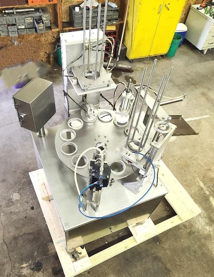 Used World Cup Filler Model 12-32 Rotary Cup Filler Lidder