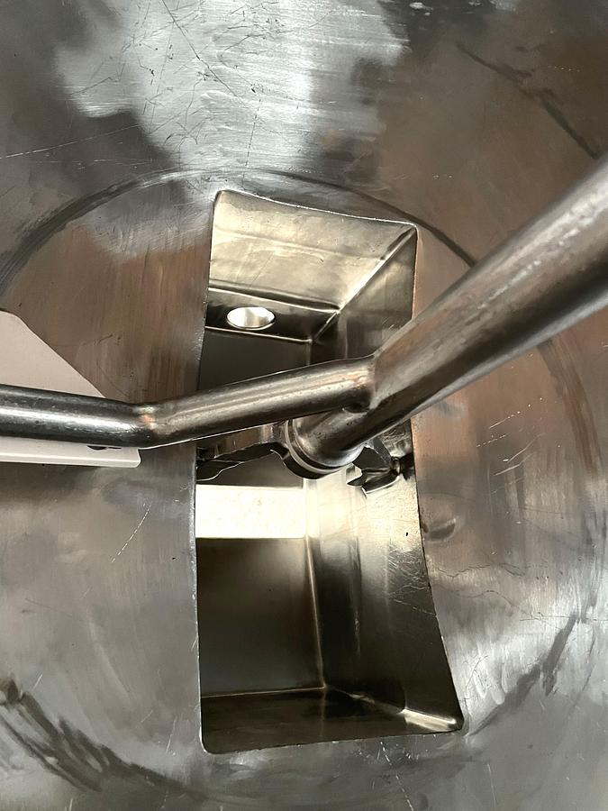 Used 100 Gallon Double Wall Stainless Steel Sanitary Scrape Surface Agitated Surge Tank