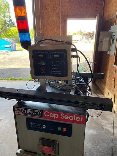 Used Enercon Induction Cap Sealer Model 2KW with Stalled Bottle Detector