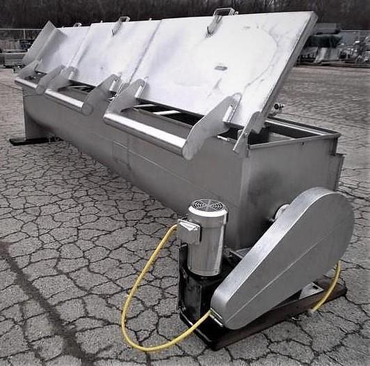 Used CSE Stainless Steel Sanitary Incline Screw Conveyor/Cooker 20 Inch Diameter X 14 Foot