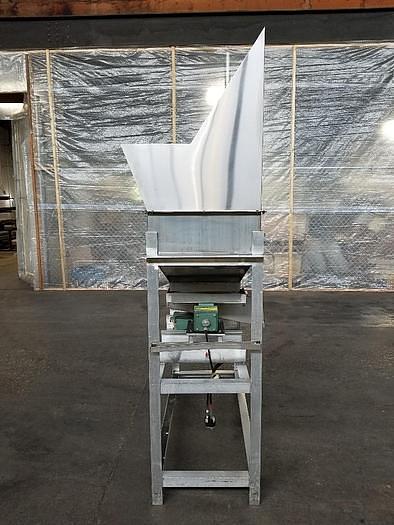 Used FMC Dual Lane Hopper Feeder Stainless Steel With 3 FMC Feeders