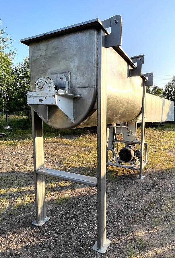 Used Strong Scott 60 Cu. Ft. Stainless Steel Sanitary Double Ribbon Blender