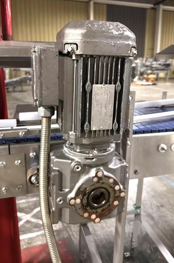 Used Stainless Steel Dual Belt Intralox Accumulating Conveyor 7.5 Inches X 137 Inches 4.5 Inches X 110 Inches
