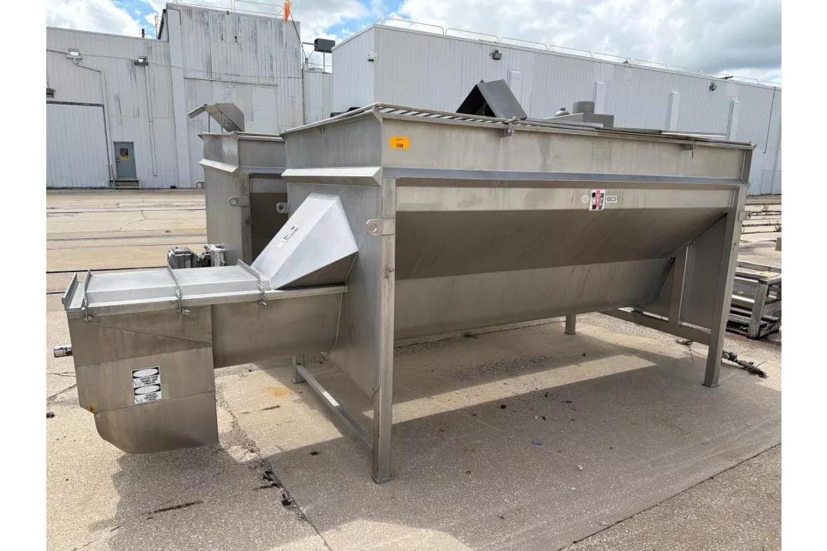 Used MTC Screw Loaders Model MCTS-16-13 Stainless Steel 16 Inch Diameter 7500 Pound Hoppers