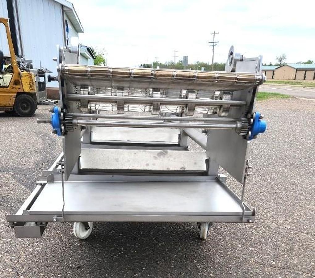 Used Stainless Steel Sanitary Wire Mesh Conveyor 26 Inches X 146 Inches