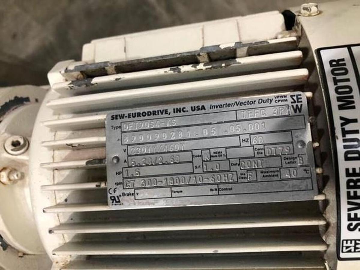 Used Approx 5 Cu Ft Stainless Steel Double Ribbon Blender