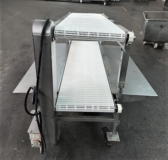 Used 18 Inch Intralox Dual Pack Off Conveyor Stainless Steel Sanitary