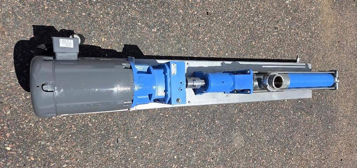 Used Seepex Moyno Pump Stainless Steel Sanitary 4 Inch
