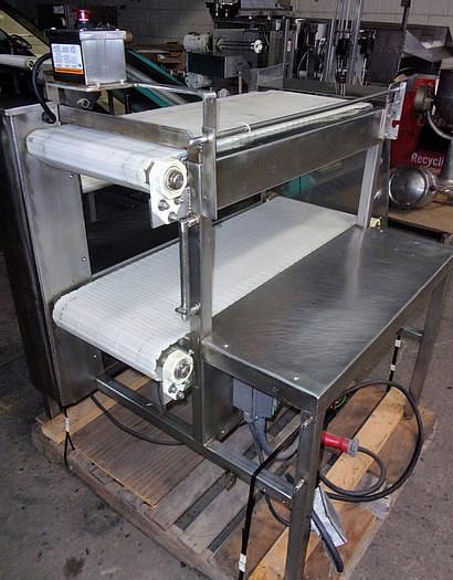 Used 15 Inch Dual Intralox Pack Off Conveyor Stainless Steel Sanitary