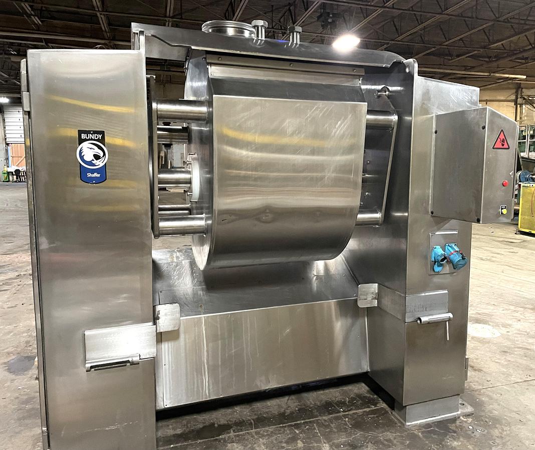 Used Bundy Shaffer Stainless Steel Sanitary Triple Roller Arm Blender
