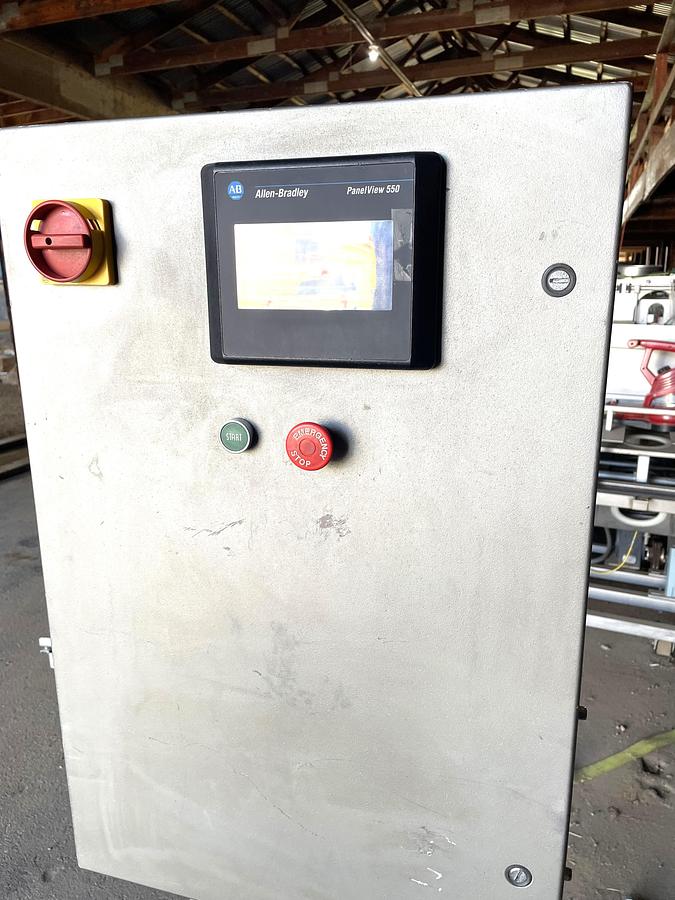 Used Stand Alone Hoffman Control Panel with Allen Bradley 550 Panelview