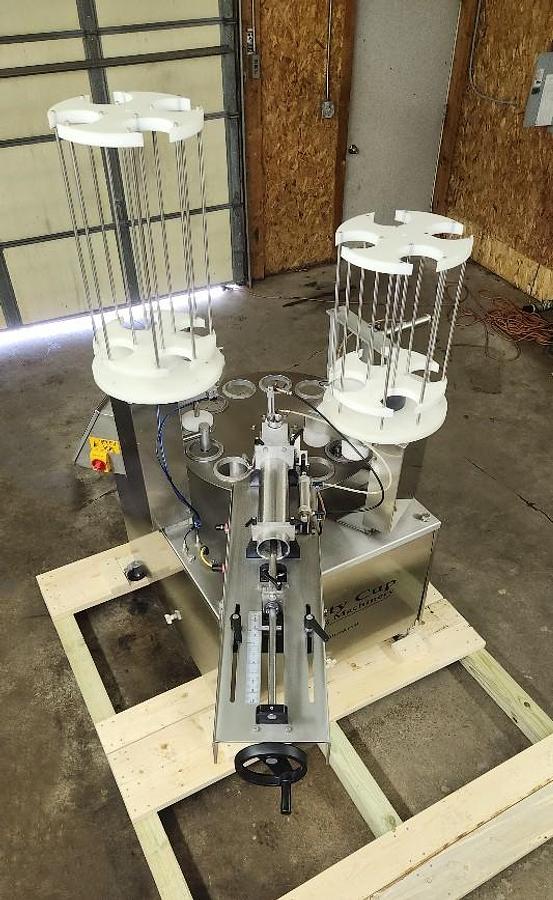 Used Quality Cup Model QC-32 12 Station Stainless Steel Sanitary Rotary Cup Filler