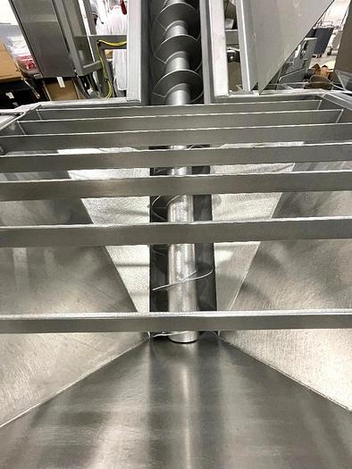 Used Mepaco Stainless Steel Sanitary 9 Inch Dia Incline Screw Conveyor