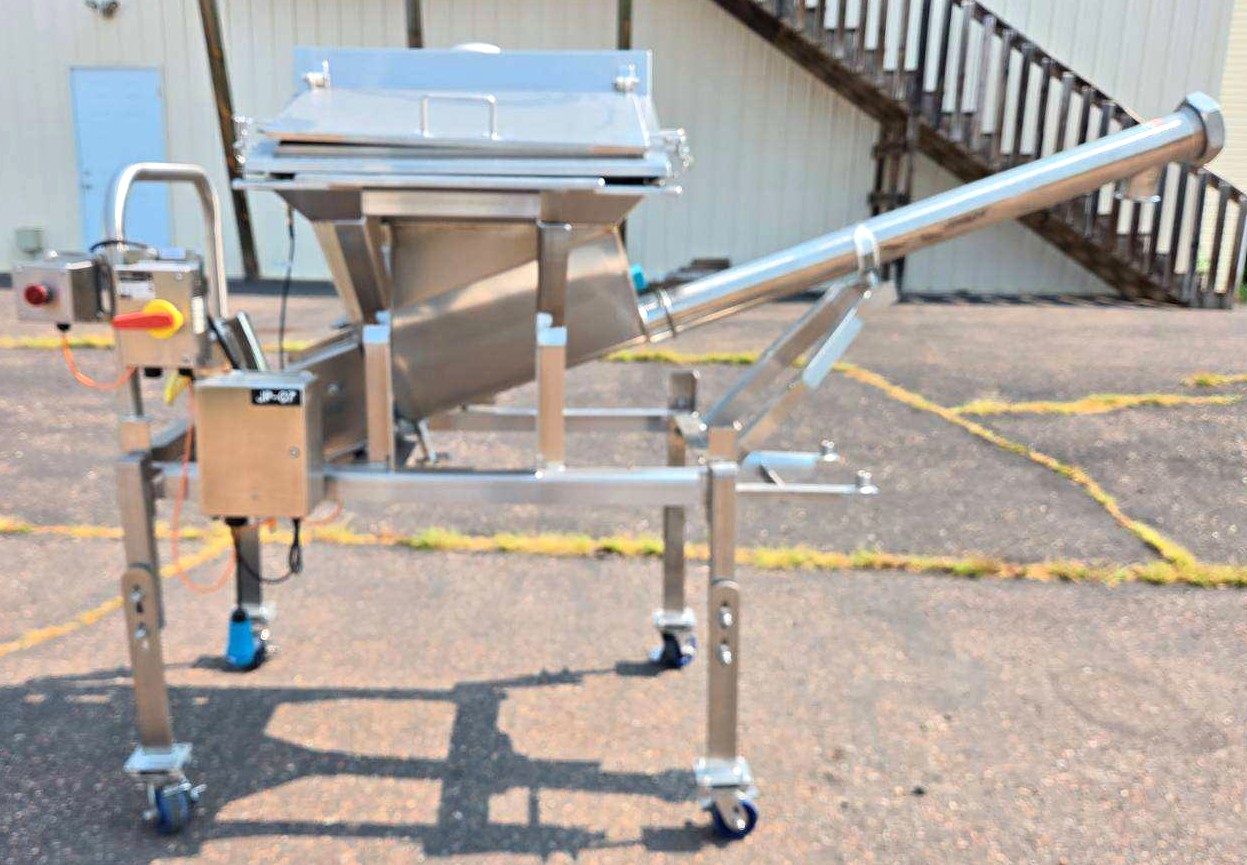 Used Loos Stainless Steel Sanitary 3 Inch Ingredient Feeder