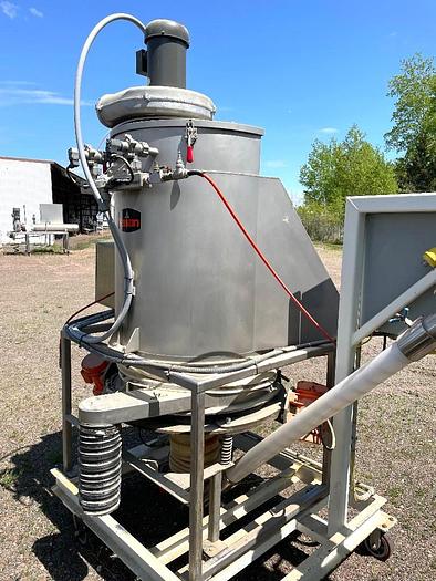 Used 2008 Kason Model KBDS30/316SS Stainless Steel Bag Break with 30" Screener and Screw Feeder