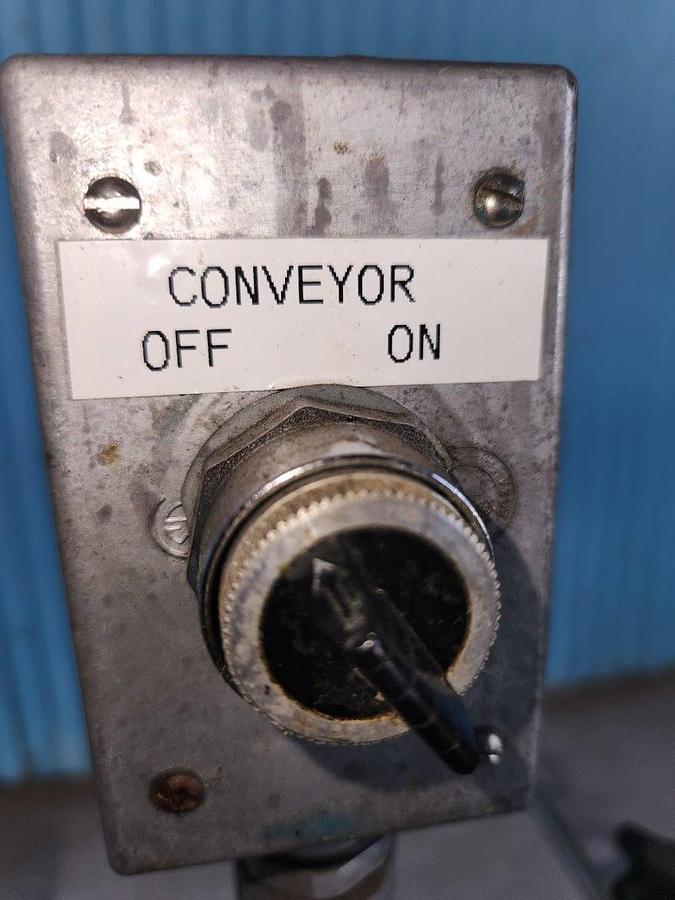 Used McBrady Stainless Steel Slat Top Pack Off Conveyor