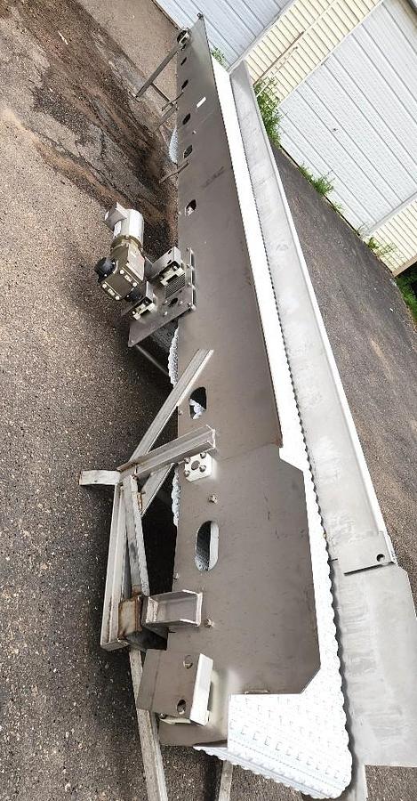 Used 24 Inches Wide X 264 Inches Long Stainless Steel Belt Conveyor