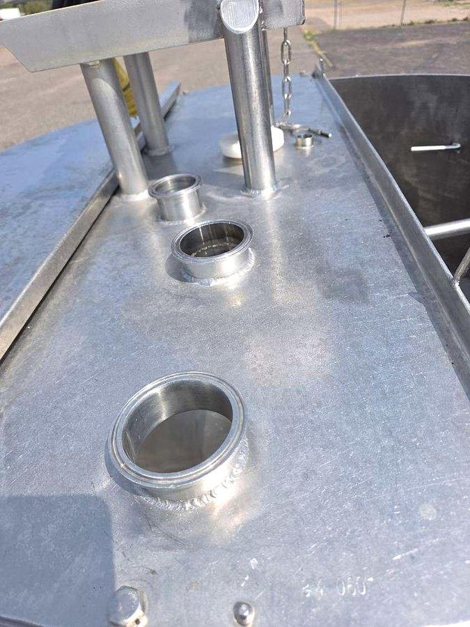 Used 100 Gallon Double Wall Stainless Steel Sanitary Scrape Surface Agitated Surge Tank