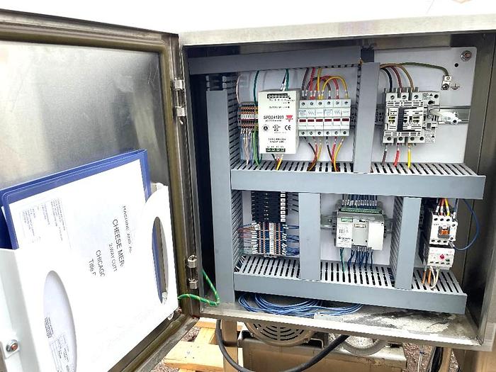 Used Loos 2-Way Stainless Steel Sanitary Cheese Cutting System Self Contained