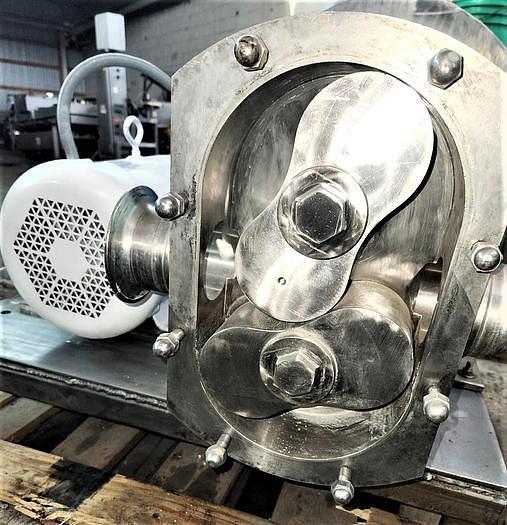 Refurbished 4 Inch (Alfa Laval) G&H Stainless Steel Sanitary Positive Displacement Pump