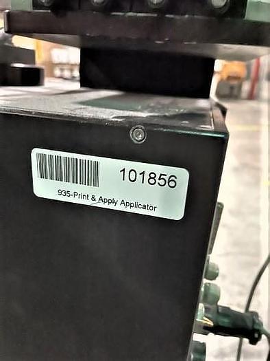 Used CTM Model 3600-PA Labeler Dual Action Tamp Printer Applicator with Portable Stand and Parts Unit