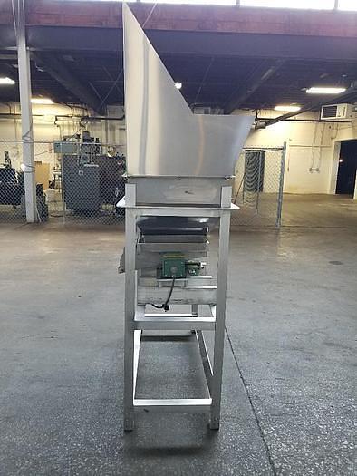 Used FMC Dual Lane Hopper Feeder Stainless Steel With 3 FMC Feeders