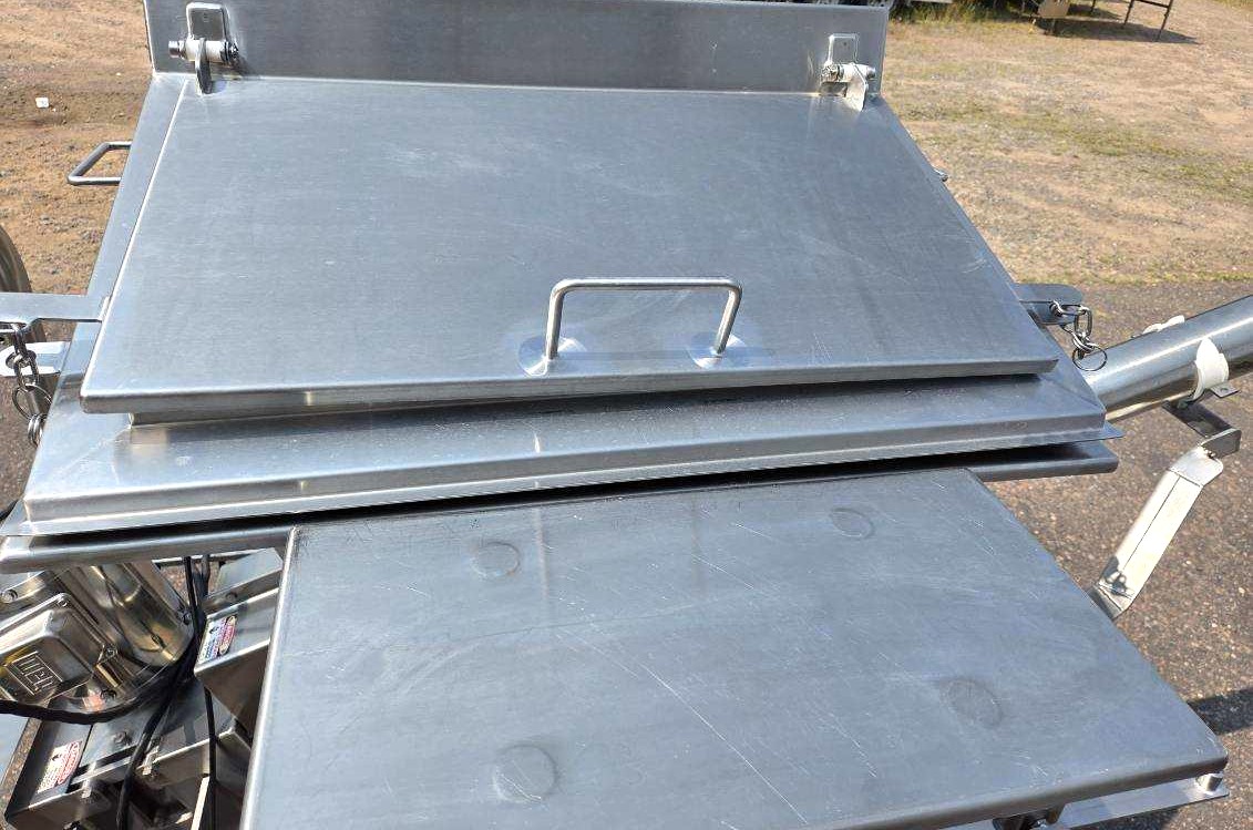Used Loos Stainless Steel Sanitary 3 Inch Ingredient Feeder