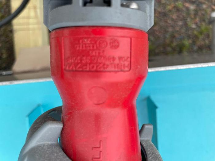 Used 22 Inch Wide Stainless Steel Sanitary Incline Cleated Blue Belt Conveyor