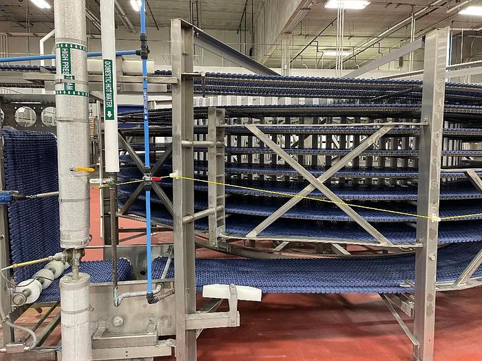 Used IJ White Stainless Steel Spiral Cooler Model 1-36-AL/SS-500-900