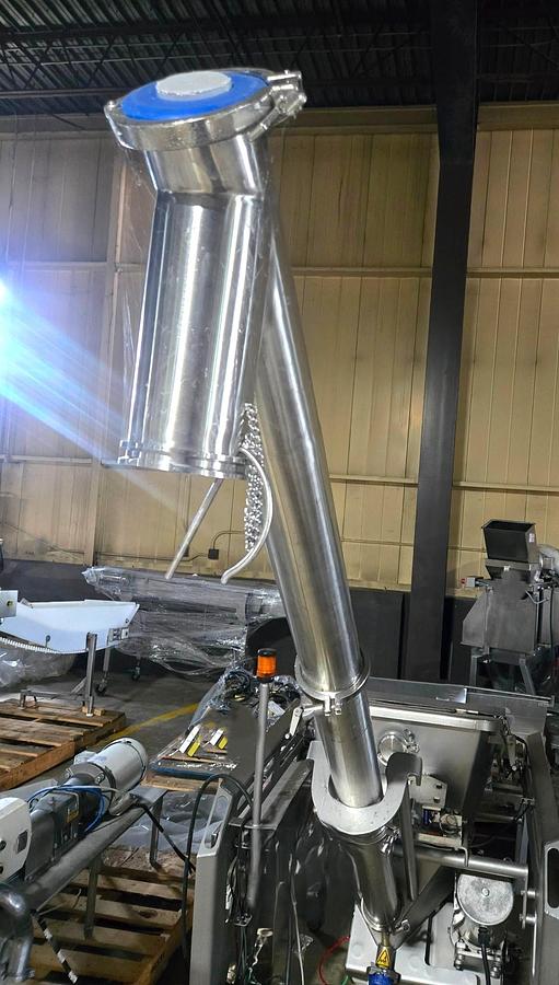 Used MARCHANT SCHMIDT STAINLESS STEEL SANITARY INCLINE SCREW FEEDERS 3 INCH