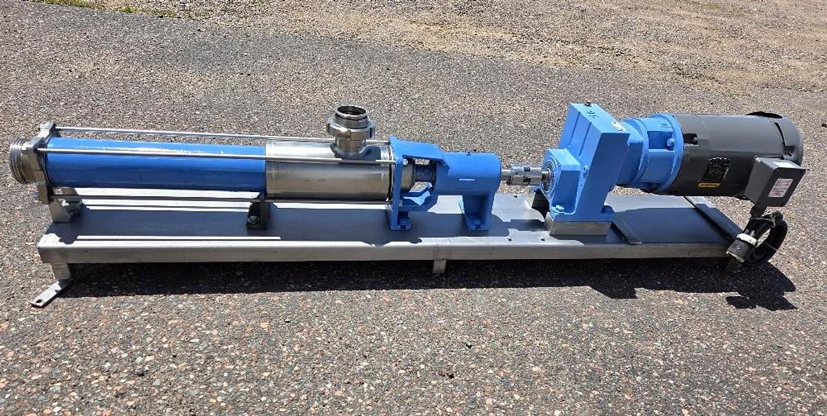 Used Seepex Moyno Pump Stainless Steel Sanitary 4 Inch