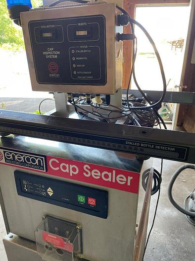 Used Enercon Induction Cap Sealer Model 2KW with Stalled Bottle Detector