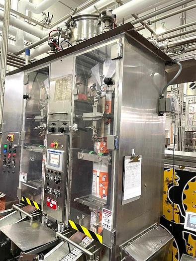 Used Stainless Steel Twin Head Inline Aspetic Bag Filler Mfg by SBM / SAJB Inc