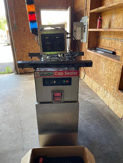 Used Enercon Induction Cap Sealer Model 2KW with Stalled Bottle Detector