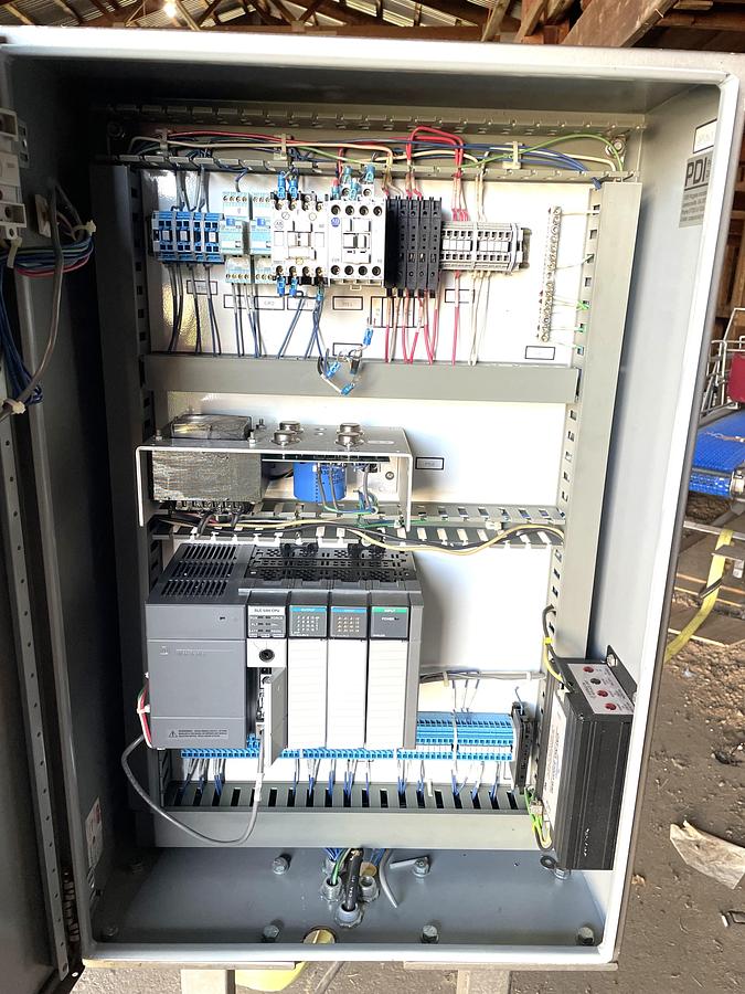 Used Stand Alone Hoffman Control Panel with Allen Bradley 550 Panelview