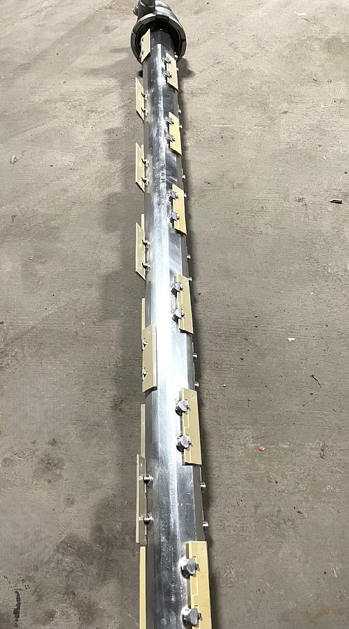 Used Cherry-Burrell Thermutator Model SPL672L Scraped Surface Heat Exchanger (6) Tube Thermutator