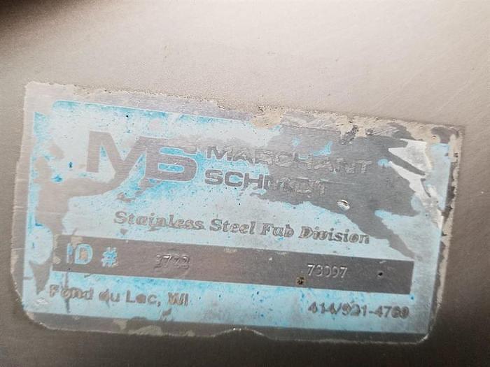 Used Marchant Schmidt 12 Inches Wide X 130 Inches Long Incline Cleated Intralox Belt Conveyor Stainless Steel Sanitary