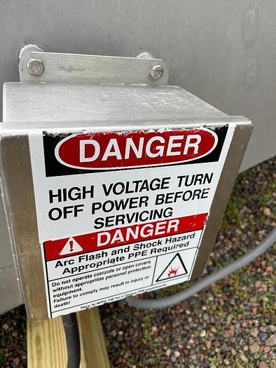 Used 22 Inch Wide Stainless Steel Sanitary Incline Cleated Blue Belt Conveyor