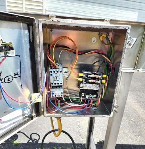 Used CHL Stainless Steel Incline Belt Conveyor 15 Inches X 103 Inches