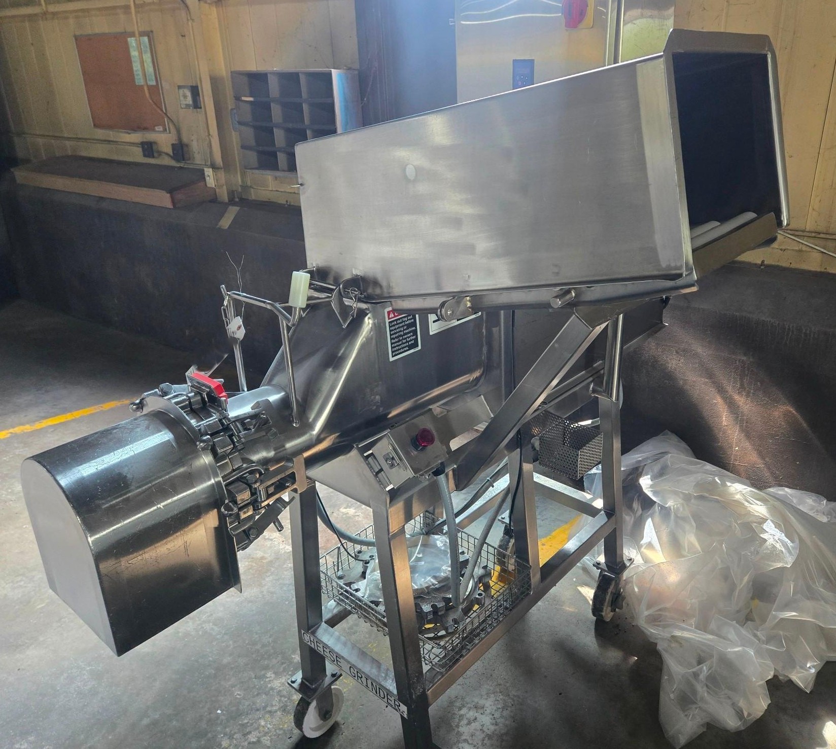 Used Koss Model 8GS Stainless Steel Sanitary Cheese Grinder