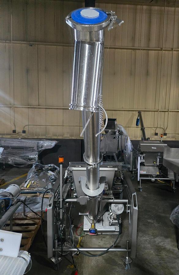 Used MARCHANT SCHMIDT STAINLESS STEEL SANITARY INCLINE SCREW FEEDERS 3 INCH