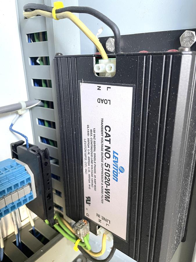 Used Stand Alone Hoffman Control Panel with Allen Bradley 550 Panelview