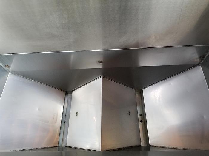 Used FMC Dual Lane Hopper Feeder Stainless Steel With 3 FMC Feeders