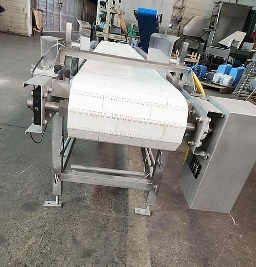 Used 15 Inch White Intralox Stainless Steel Sanitary Belt Conveyor X 126 Inches Long