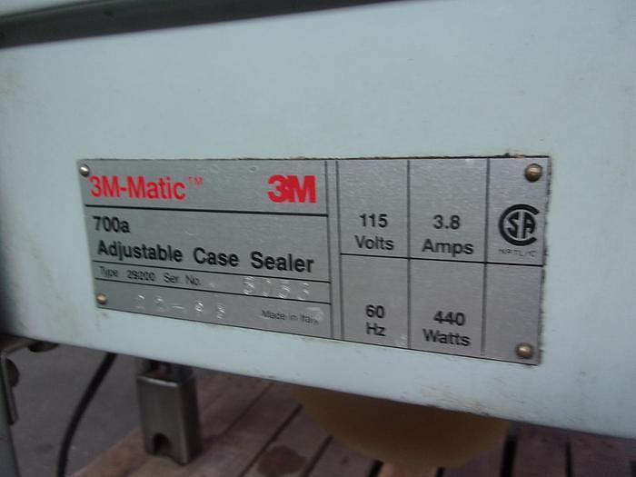 Used 3M Model 700a Adjustable Top and Bottom Case Sealer