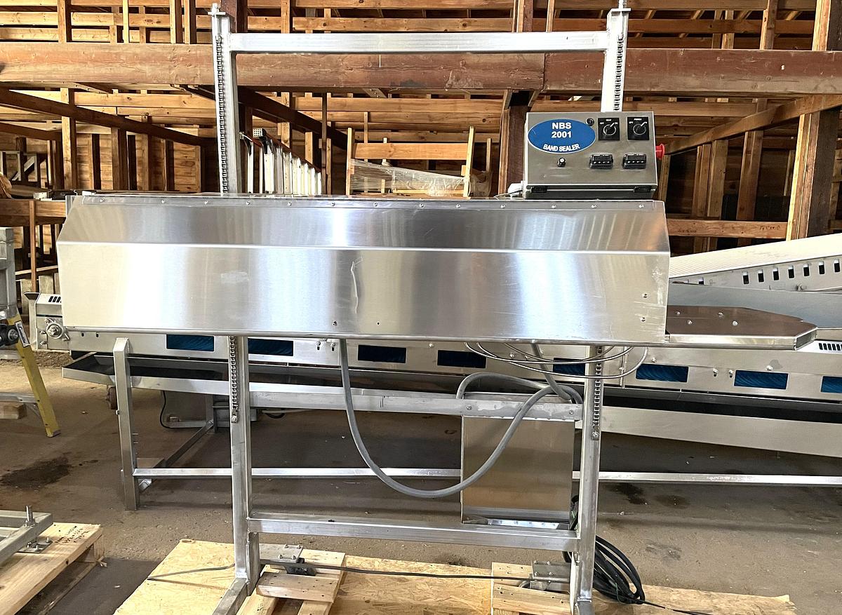 Used NBS Continuous Band Sealer Model NBS 2001 All Stainless Steel