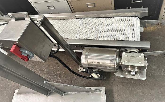 Used 10 Inch Wide X 281 Inches Long Incline Intralox Belt Conveyor Stainless Steel Sanitary